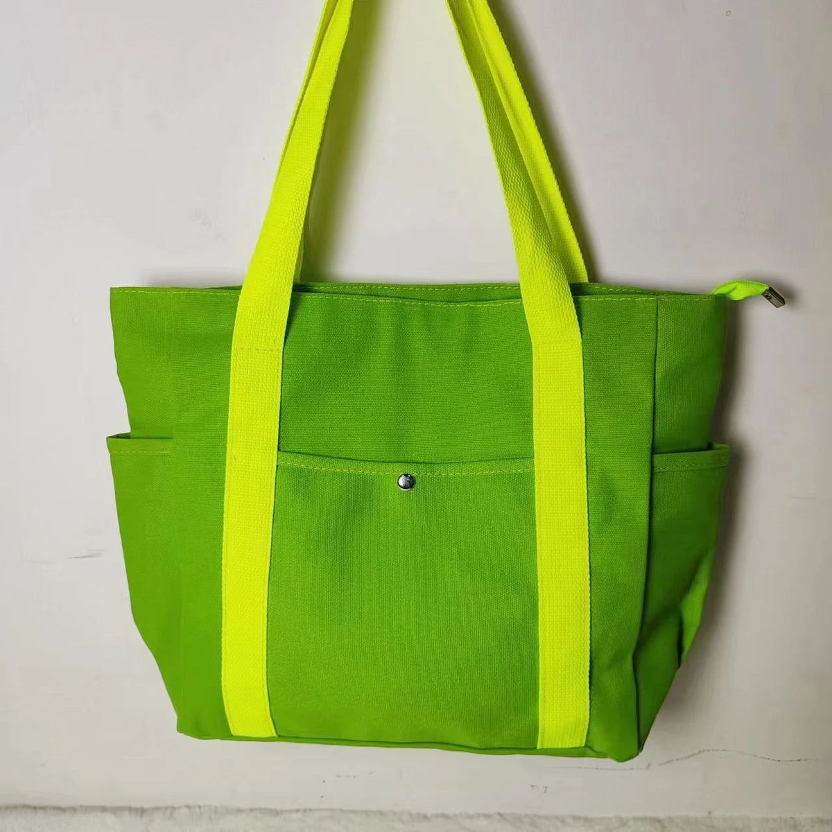 Large Capacity Canvas Tote Bag - Work, Commuting, and College Style Shoulder Bag