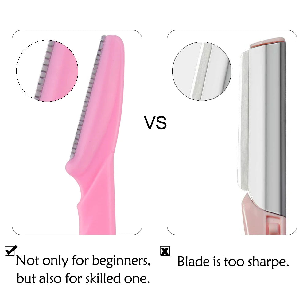 Portable Face Blade Shaver for Safe Eyebrow Epilation and Hair Removal&quot;