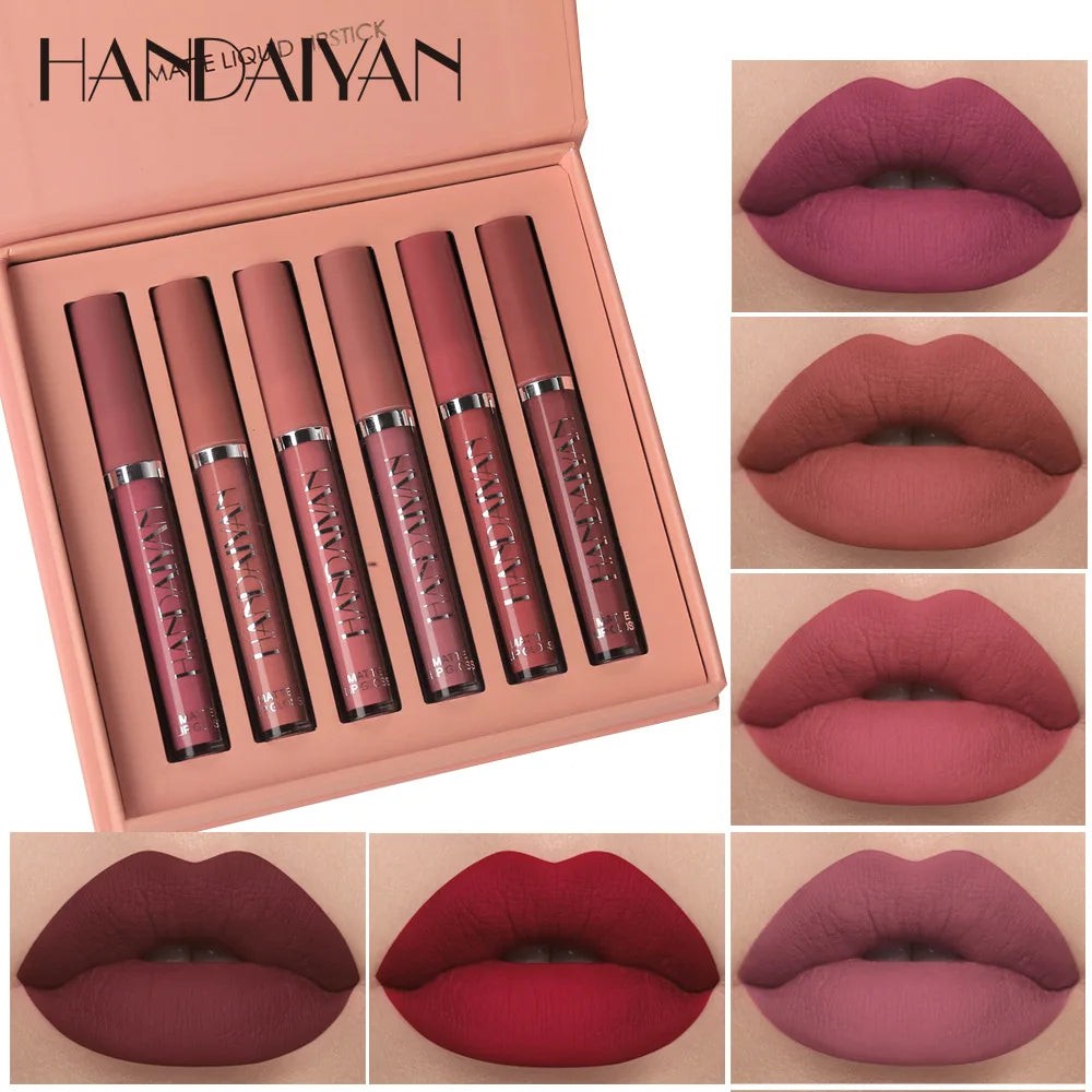 6Pcs Matte Liquid Lipstick Set Lip Stain Makeup,evpct 24 Hour Long Lasting