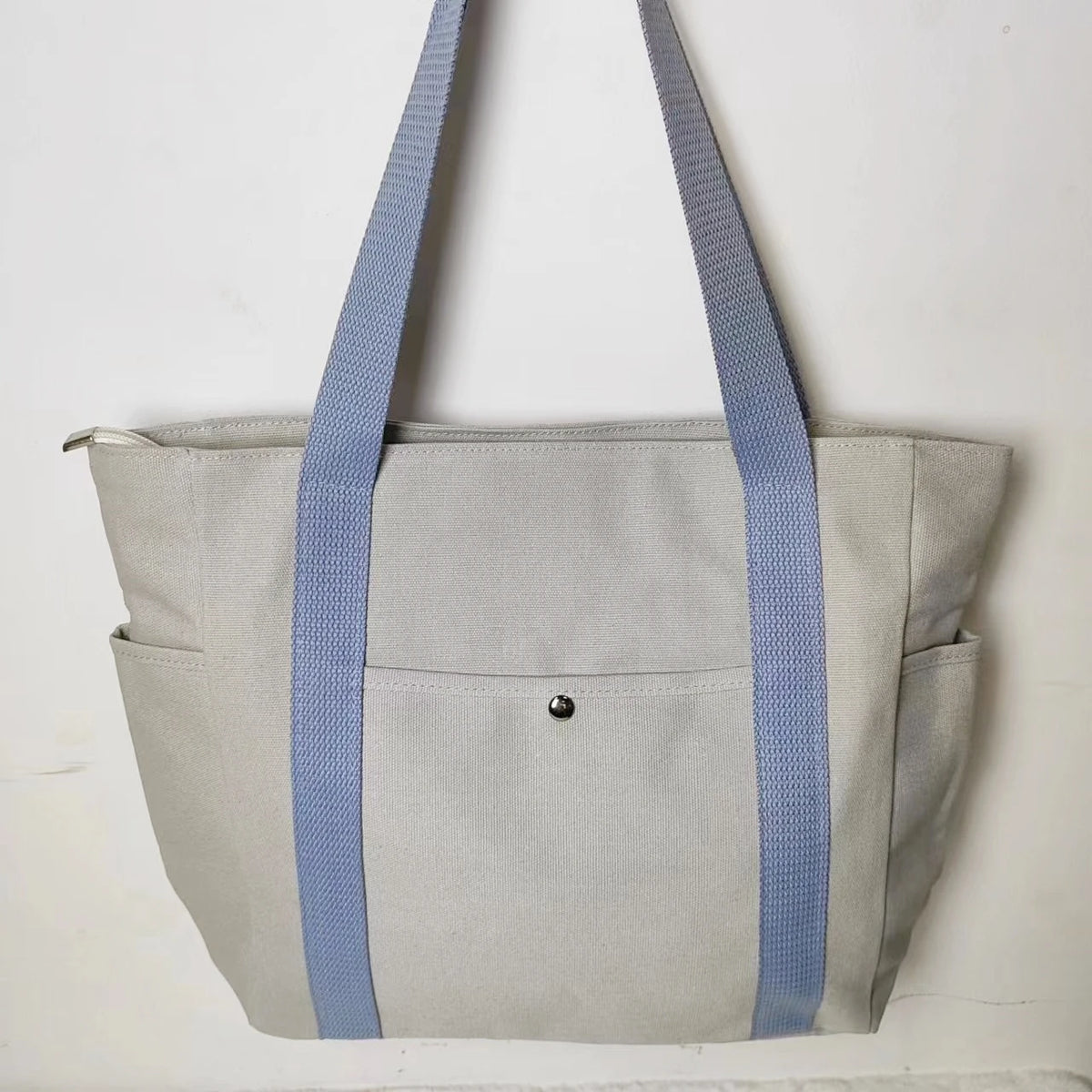 Large Capacity Canvas Tote Bag - Work, Commuting, and College Style Shoulder Bag