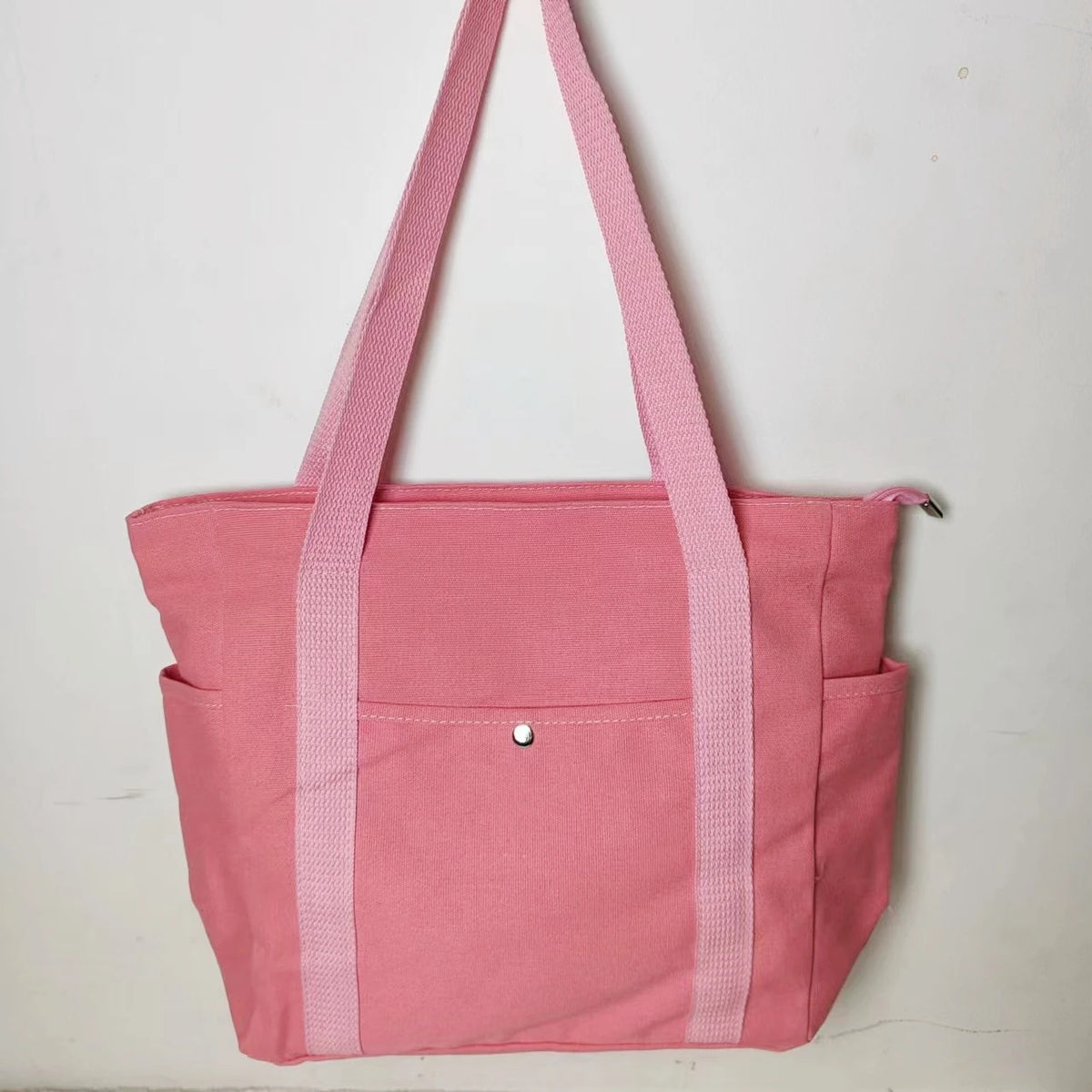 Large Capacity Canvas Tote Bag - Work, Commuting, and College Style Shoulder Bag